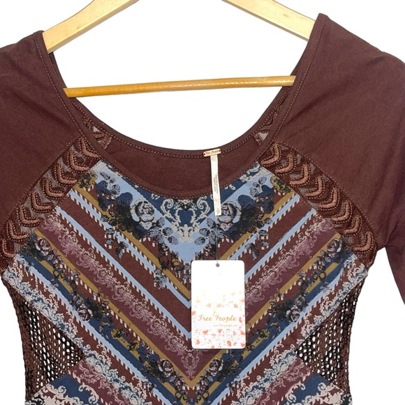 NWT Free People Out of Africa Mini Dress Bodycon Small - Picture 10 of 14